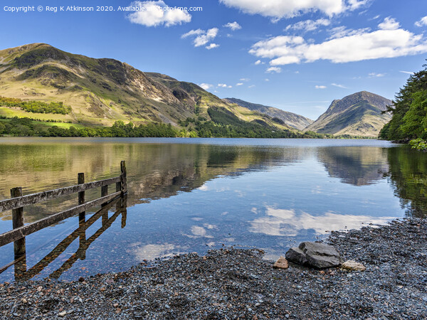 Buttermere and Fleetwith Pike  Picture Board by Reg K Atkinson