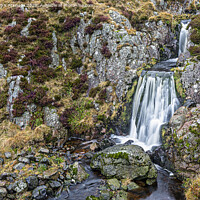 Buy canvas prints of Waterfall At The Hen Hole by Reg K Atkinson