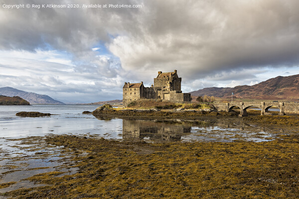 Eilean Donan Castle Picture Board by Reg K Atkinson