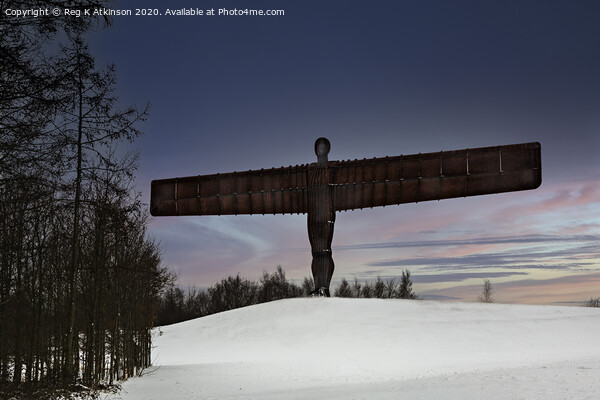 Angel of The North Picture Board by Reg K Atkinson