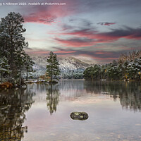 Buy canvas prints of Loch an Eilein Winter Sunset by Reg K Atkinson