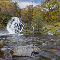 Buy canvas prints of Allt Mor Waterfall by Reg K Atkinson