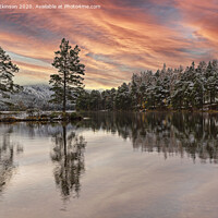Buy canvas prints of Winter Sunset Cairngorms by Reg K Atkinson