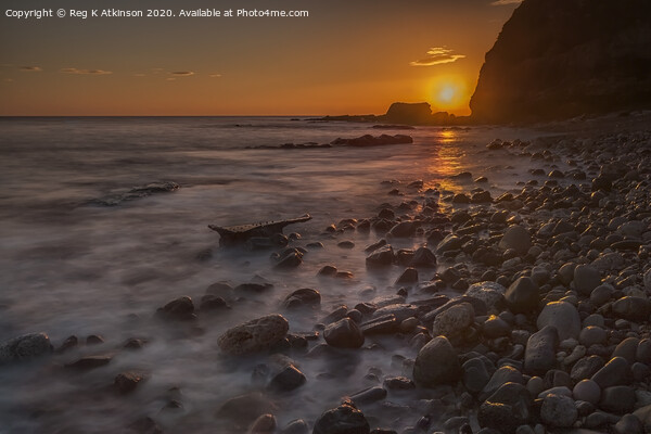 Coastal Sunrise Picture Board by Reg K Atkinson