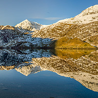 Buy canvas prints of Snowdon Summit Reflection by Lee Sutton