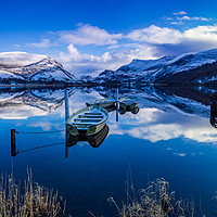 Buy canvas prints of Winter at Llyn Nanntle by Lee Sutton