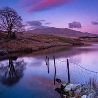 Buy canvas prints of Blue hour over Snowdon by Lee Sutton