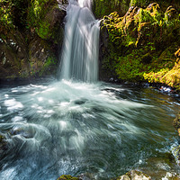 Buy canvas prints of Llanberis Waterfall by Lee Sutton