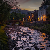 Buy canvas prints of Sunset over Beddgelert by Lee Sutton