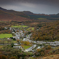 Buy canvas prints of Beddgelert Panorama by Lee Sutton