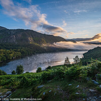 Buy canvas prints of Sunrise Llyn Dinas by Lee Sutton