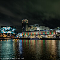 Buy canvas prints of Media City at Night by Lee Sutton