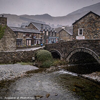 Buy canvas prints of Beddgelert in the Snow by Lee Sutton