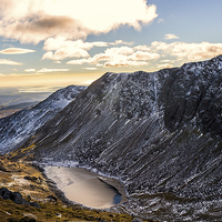 Buy canvas prints of Dow Crags and Goat Water, Lake District  by Imran Mirza
