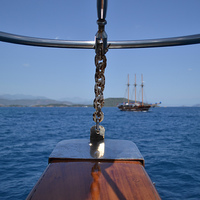 Buy canvas prints of  Boating in the mediterranean by Liam Green