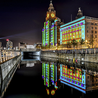 Buy canvas prints of  Liver building Liverpool waterfront  by Steven Blanchard