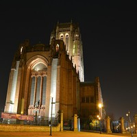 Buy canvas prints of  Liverpool Anglican cathedral  by Steven Blanchard
