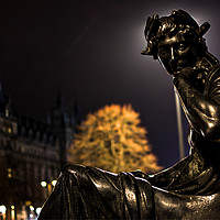 Buy canvas prints of Water fountain statue  by Steven Blanchard