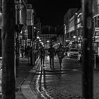 Buy canvas prints of Bold street Liverpool at night by Steven Blanchard