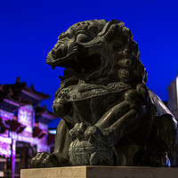 Buy canvas prints of Chinese statue  by Steven Blanchard