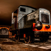 Buy canvas prints of Old train engine  by Steven Blanchard