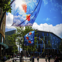 Buy canvas prints of  Strawberries in the Cardiff sky  by Gary Peacock