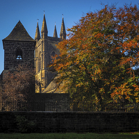 Buy canvas prints of  Autumn at St Mary's Mirfield by Gary Peacock