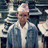 Buy canvas prints of  Nepalese Man by Jamie Mitchell