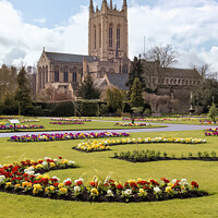 Buy canvas prints of Bury St Edmunds Cathedral by Ian Merton