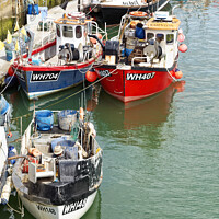 Buy canvas prints of Weymouth  fishing boats. by Ian Merton
