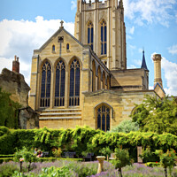 Buy canvas prints of St Edmundsbury Cathedral by Ian Merton