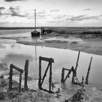 Buy canvas prints of  Low Tide by Ian Merton