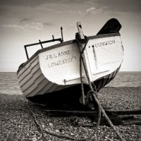 Buy canvas prints of Dunwich Boat by Ian Merton