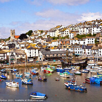 Buy canvas prints of Brixham Harbour by Ian Merton