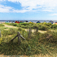 Buy canvas prints of The Huts by Ian Merton