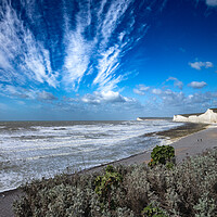 Buy canvas prints of Birling Gap and the Seven Sisters by Nick Rowland