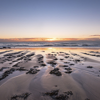 Buy canvas prints of  The Beach and Sunset by Nick Rowland