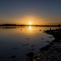 Buy canvas prints of Rising Sun Reflected by Nick Rowland