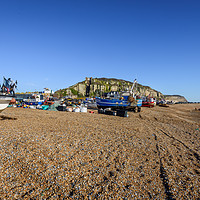 Buy canvas prints of The Stade Hastings by Nick Rowland