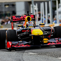 Buy canvas prints of Red Bull Racing Car at Ignition Festival Glasgow by Paul Tipping