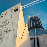 Buy canvas prints of LIVERPOOL CATHOLIC CATHEDRAL by John Hickey-Fry