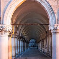 Buy canvas prints of VENICE COLONNADE by John Hickey-Fry