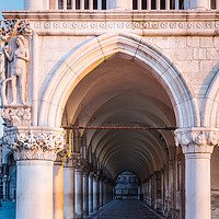 Buy canvas prints of VENICE COLONNADE 2 by John Hickey-Fry