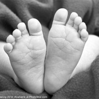 Buy canvas prints of Baby Feet by Alice Gosling