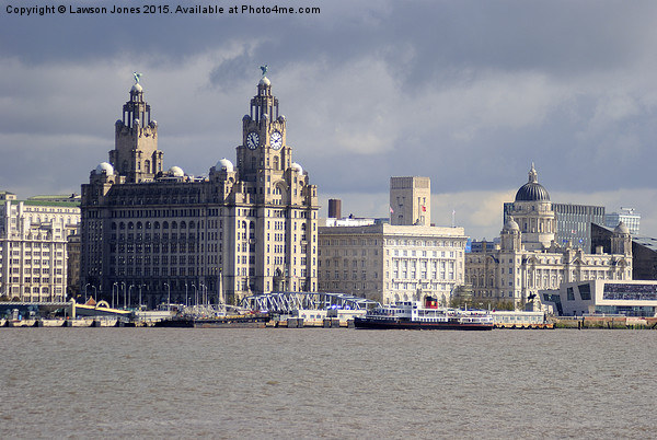  Liverpool waterfront and pier head Picture Board by Lawson Jones