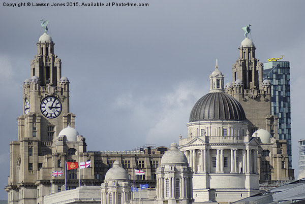  The Three Graces, Liverpool Picture Board by Lawson Jones