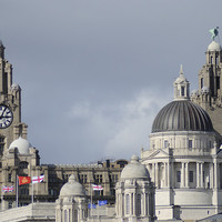 Buy canvas prints of  The Three Graces, Liverpool by Lawson Jones