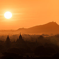 Buy canvas prints of Bagan Sunrise by Johannes Valkama