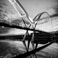 Buy canvas prints of Curves of the Infinity bridge - Stockton-on-Tess by Paul Praeger