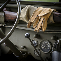 Buy canvas prints of  Jeep ready for action by Paul Praeger